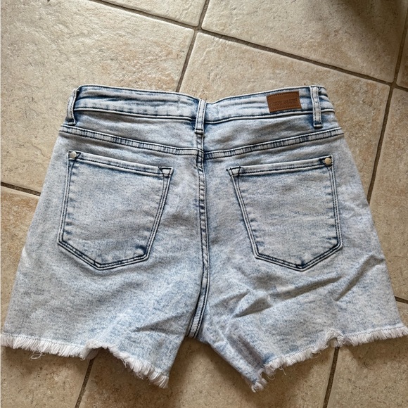Judy Blue Light Wash Jean Shorts - red, white and blue - Picture 2 of 6